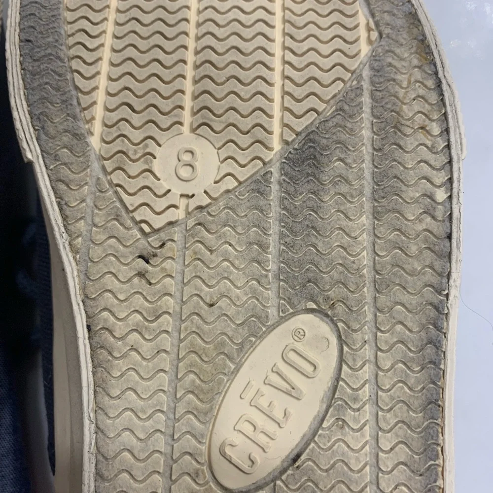 Crevo Men’s Tiller Blue Brown‎ High Top LaceUp Sneakers. Size 8